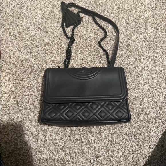 Tory Burch Black Quilted Crossbody Bag - Picture 3 of 7